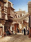 John Varley A Street In Boulaq Near Cairo painting